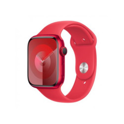 APPLE Watch S9 GPS 45mm RED Alu Case w RED Sport Band - S/M (mrxj3se/a)