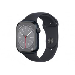 APPLE Watch S8 GPS 41mm Midnight Aluminium Case with Midnight Sport Band - Regular (mnp53se/a)