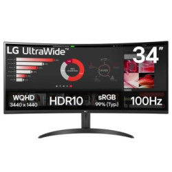 LG 34WR50QK-B WQHD 100Hz Curved