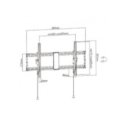 GEMBIRD Nosač za TV podesivi WM-90T-01 43''-90''