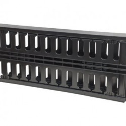 INTELLINET Cable Management Panel 19'' 1U with cover crni