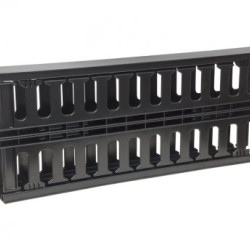 INTELLINET Cable Management Panel 19'' 1U with cover crni