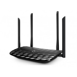 TP LINK Wi-Fi Ruter AC1200 Dual Band Gigabit 300Mbps/867Mbps (2.4GHz/5GHz), 1xWAN, 4xGLAN, 5x antena (ARCHER C6)