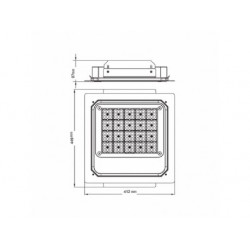 DAWN LED REFLEKTOR BR-FL100W-07K 5000K 14000lm 90° IP65