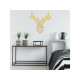 WALLXPERT Zidna dekoracija Deer2 Metal Decor Gold