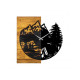 WALLXPERT Zidni sat Wooden Clock 19