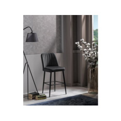 HANAH HOME Set 2 barske stolice Vento Anthracite