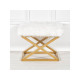 Atelier del Sofa Tabure Capraz Plush Gold White
