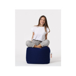 Atelier del Sofa Tabure Square Pouf Dark Blue