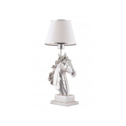 OPVIQ Stona lampa Horse White Silver