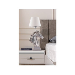 OPVIQ Stona lampa Horse White Silver