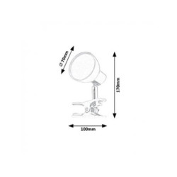 RABALUX 1478 Noah Clip stona lampa LED 5W