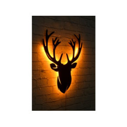 WALLXPERT Zidna lampa Deer 2 Yellow