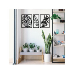 WALLXPERT Zidna dekoracija Leaf2 Metal Decor