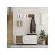 HANAH HOME Cipelarnik sa čivilukom Moni Shoe Cabinet Hanger White Hitit