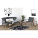 HANAH HOME Set stolova Sali Black Atlantic Pine