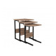 HANAH HOME Set stolova Sali Black Atlantic Pine