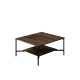 HANAH HOME Sto za dnevnu sobu Black Line Walnut Black 1