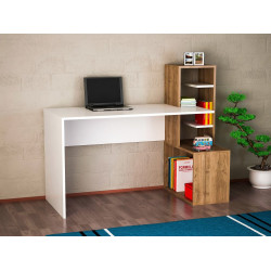 HANAH HOME Radni sto Side White Walnut