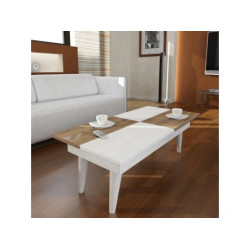 HANAH HOME Sto za dnevnu sobu Castrum White Walnut