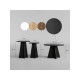 HANAH HOME Set stolova Mushroom 3 Black