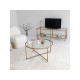 HANAH HOME Sto za dnevnu sobu Gold Sun S404