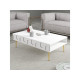 HANAH HOME Sto za dnevnu sobu Lyon 33 White Gold