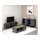 HANAH HOME Set za dnevnu sobu Draw Anthracite Walnut