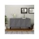 HANAH HOME Set za dnevnu sobu Draw Anthracite Walnut