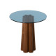 HANAH HOME Sto za dnevnu sobu Thales Walnut Blue