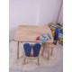 HANAH HOME Dečiji sto i stolica Bunny One Chair Set Blue Brown