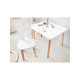 HANAH HOME Dečiji sto i stolica Bunny One Chair Set White