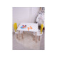 HANAH HOME Dečiji sto i stolica Bunny One Chair Set Yellow White