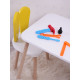 HANAH HOME Dečiji sto i stolica Bunny One Chair Set Yellow White