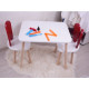 HANAH HOME Dečiji sto i stolice Bunny Two Chair Set Red White