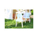 HANAH HOME Dečiji sto i stolice Bunny Two Chair Set White