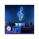 OPVIQ Zidna LED dekoracija Music Medium Blue