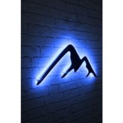 WALLXPERT Zidna LED dekoracija Mountain Blue
