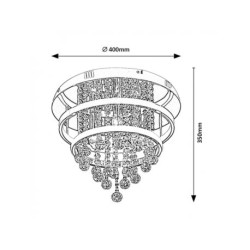 RABALUX Pallas 2237 LED 32 W + E14 3 x 40 W Luster