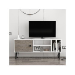 HANAH HOME TV polica Arven White Dark Grey 11 (935CMN2305)