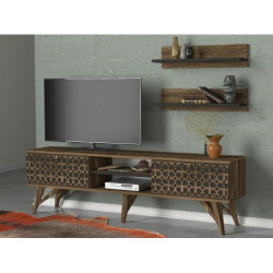 HANAH HOME TV polica Fina Walnut (804TRH3017)