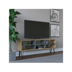 HANAH HOME TV polica Judd Oak Anthracite (935CMN1449)