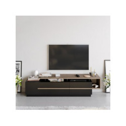 HANAH HOME TV polica Pia Black Walnut (788DEC4039)