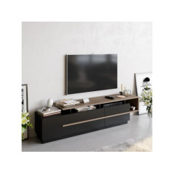 HANAH HOME TV polica Pia Black Walnut (788DEC4039)