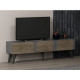 HANAH HOME TV polica Veas Anthracite Walnut (327ODS1135)