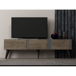 HANAH HOME TV polica Veas Anthracite Walnut (327ODS1135)