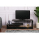 HANAH HOME TV polica Zigzag Dark Brown