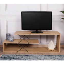 HANAH HOME TV polica Zigzag Oak