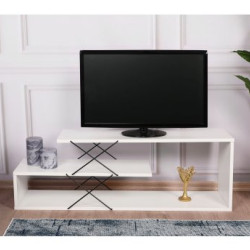 HANAH HOME TV polica Zigzag White