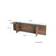 HANAH HOME TV polica Escape TV Walnut